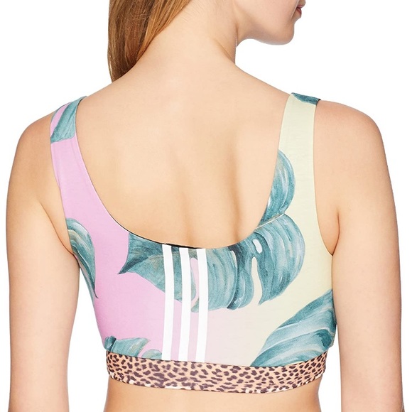 Adidas Originals X Farm Polka Dot Cheetah Bra Top - Picture 11 of 11